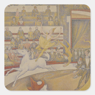 Georges Pierre Seurat   The Circus, 1891 Square Sticker