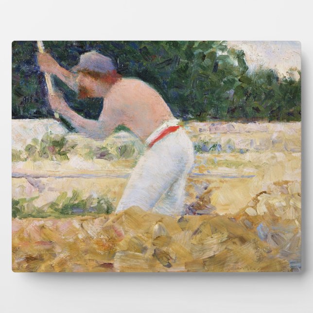 Georges Pierre Seurat | The Stone Breaker, c.1882  Plaque (Front)