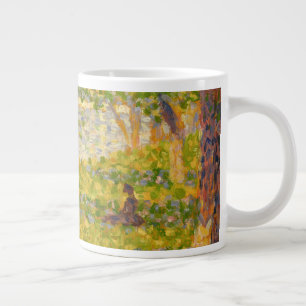 Georges Pierre Seurat   Women on the River Bank, s Large Coffee Mug