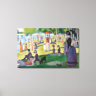 Georges Seurat - A Sunday on La Grande Jatte Canvas Print