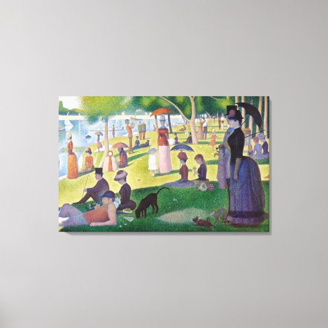 Georges Seurat - A Sunday on La Grande Jatte Canvas Print (Front)