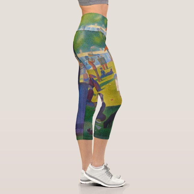 Georges Seurat "A Sunday on La Grande Jatte" Capri Leggings (Right)