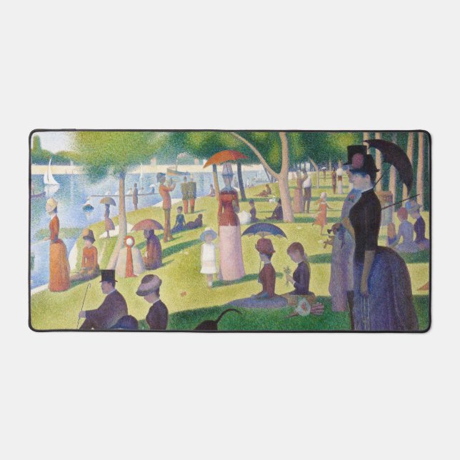 Georges Seurat - A Sunday on La Grande Jatte Desk Mat (Front)
