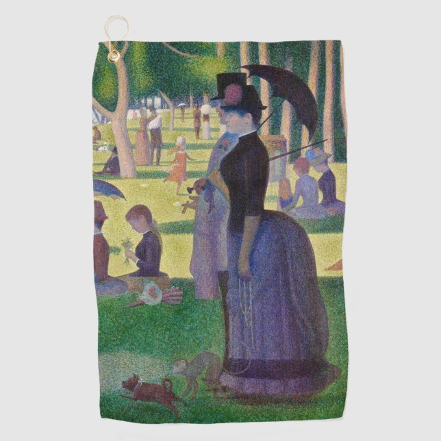Georges Seurat - A Sunday on La Grande Jatte Golf Towel (Front)