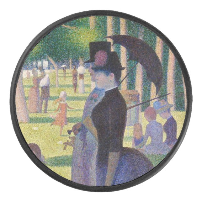 Georges Seurat - A Sunday on La Grande Jatte Hockey Puck (Front)