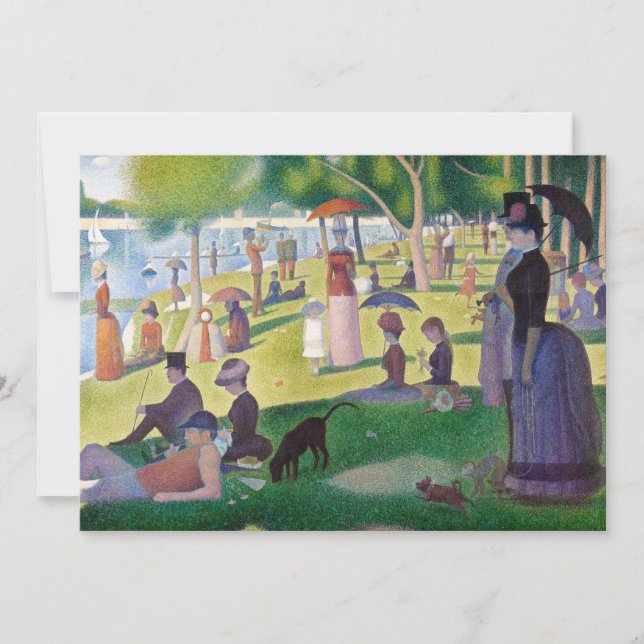 Georges Seurat - A Sunday on La Grande Jatte Invitation (Front)