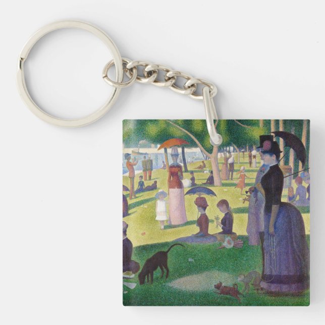 Georges Seurat - A Sunday on La Grande Jatte Key Ring (Front)