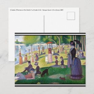 Georges Seurat - A Sunday on La Grande Jatte Postcard