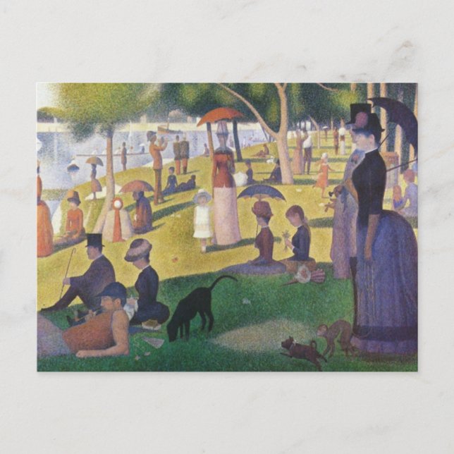 Georges Seurat - A Sunday on La Grande Jatte Postcard (Front)