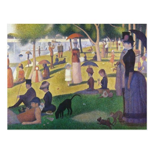 Georges Seurat - A Sunday on La Grande Jatte Postcard | Zazzle