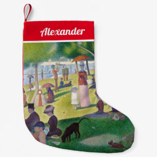 Georges Seurat - A Sunday on La Grande Jatte Small Christmas Stocking