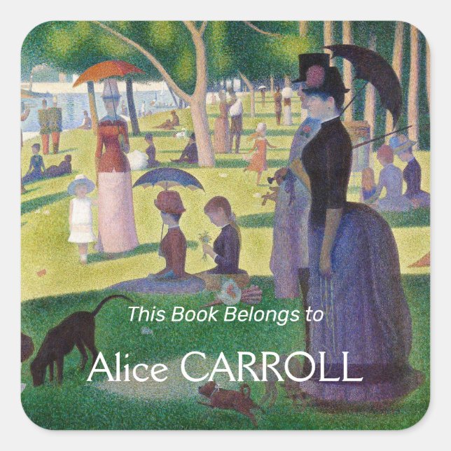 Georges Seurat - A Sunday on La Grande Jatte Square Sticker (Front)