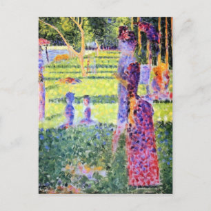 Georges Seurat - A Sunday on La Grande Jatte study Postcard
