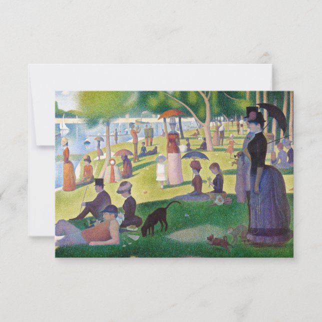 Georges Seurat - A Sunday on La Grande Jatte Thank You Card (Front)