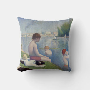 Georges Seurat - Bathers at Asnieres Cushion