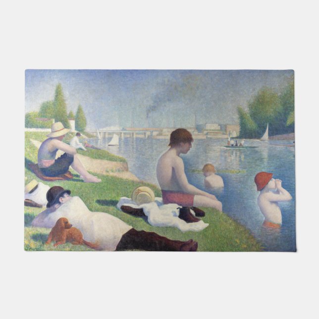 Georges Seurat - Bathers at Asnieres Doormat (Front)