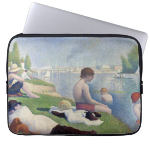 Georges Seurat - Bathers at Asnieres Laptop Sleeve
