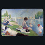 Georges Seurat - Bathers at Asnieres Magnet<br><div class="desc">Bathers at Asnieres / Une baignade a Asnieres / Baigneurs a Asnieres - Georges Seurat,  1884</div>