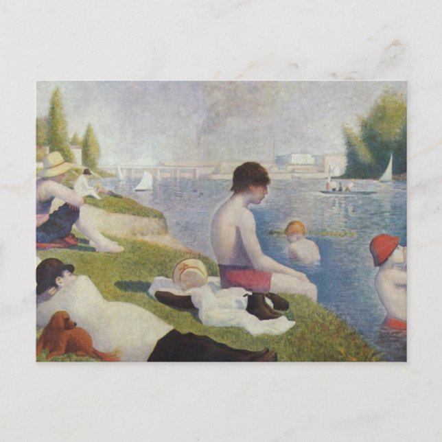Georges Seurat - Bathers at Asnieres Postcard (Front)
