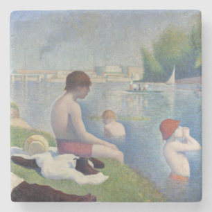 Georges Seurat - Bathers at Asnieres Stone Coaster