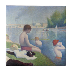 Georges Seurat - Bathers at Asnieres Tile