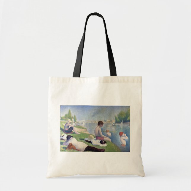 Georges Seurat - Bathers at Asnieres Tote Bag (Front)