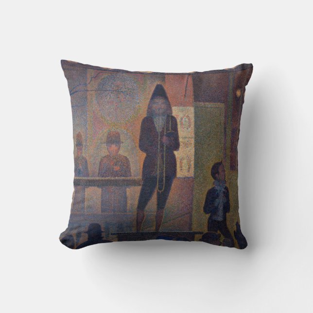 Georges Seurat - Circus Sideshow Cushion (Front)