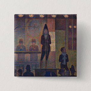 Georges Seurat - Circus Slideshow 15 Cm Square Badge