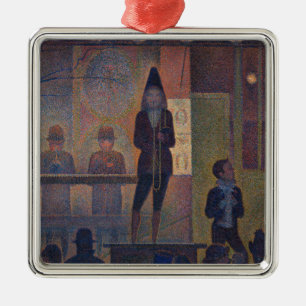 Georges Seurat - Circus Slideshow Metal Tree Decoration