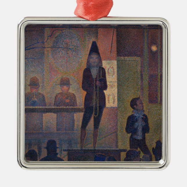 Georges Seurat - Circus Slideshow Metal Tree Decoration (Front)