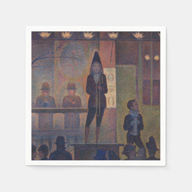 Georges Seurat - Circus Slideshow Napkin (Front)