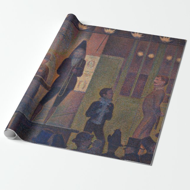 Georges Seurat - Circus Slideshow Wrapping Paper (Unrolled)