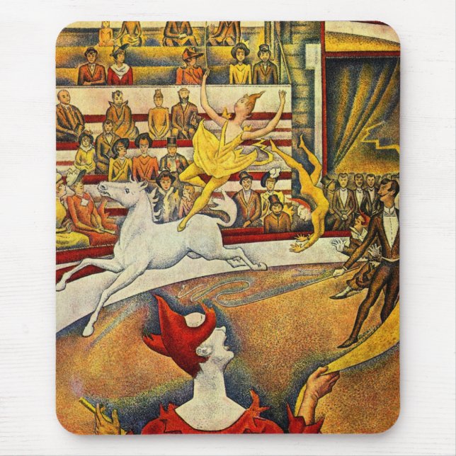 Georges Seurat - Der Zirkus - Circus Mouse Mat (Front)