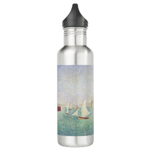 Georges Seurat - Entrance of the Port of Honfleur 710 Ml Water Bottle