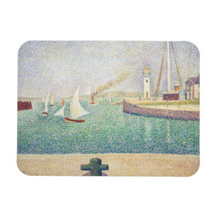 Georges Seurat - Entrance of the Port of Honfleur  Magnet