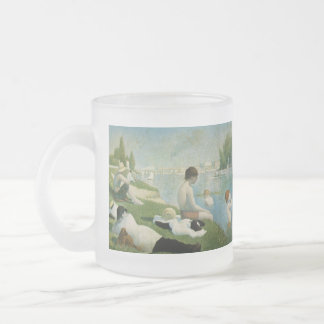 Georges Seurat Frosted Glass Coffee Mug
