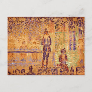 Georges Seurat- 'Invitation to the Sideshow' Postcard