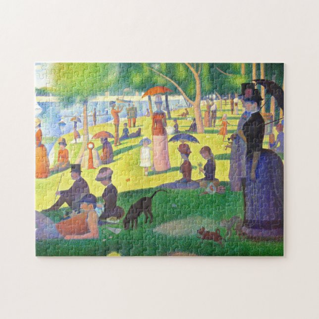 Georges Seurat La Grande Jatte Fine Art Painting Jigsaw Puzzle (Horizontal)