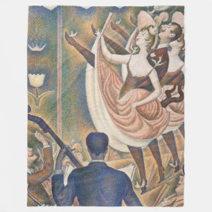 Georges Seurat - Le Chahut Fleece Blanket