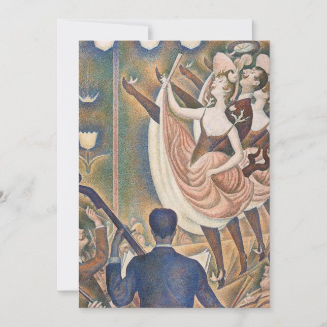 Georges Seurat - Le Chahut Invitation (Front)