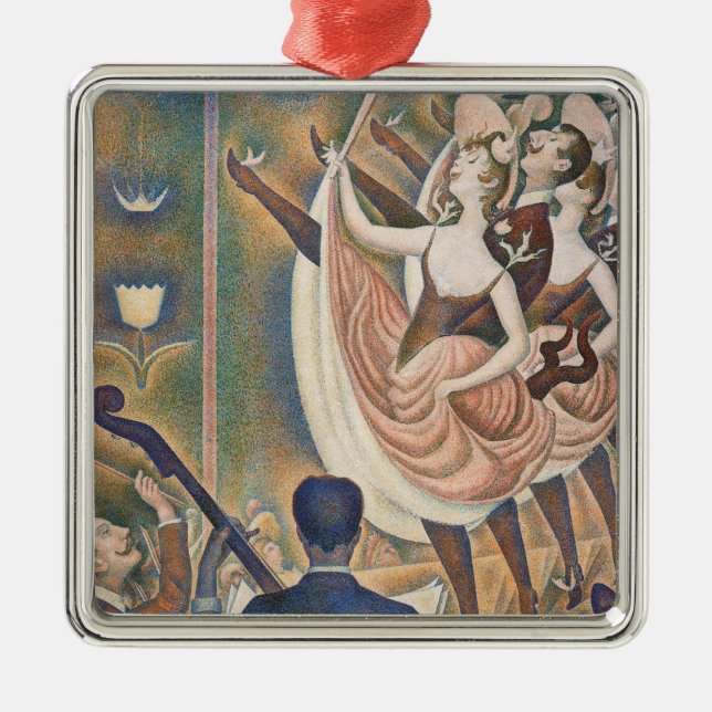 Georges Seurat - Le Chahut Metal Tree Decoration (Front)