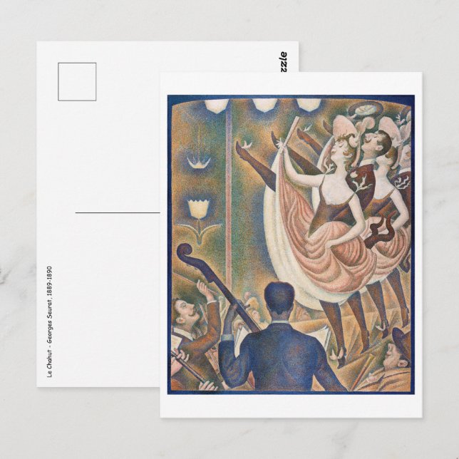 Georges Seurat - Le Chahut Postcard (Front/Back)