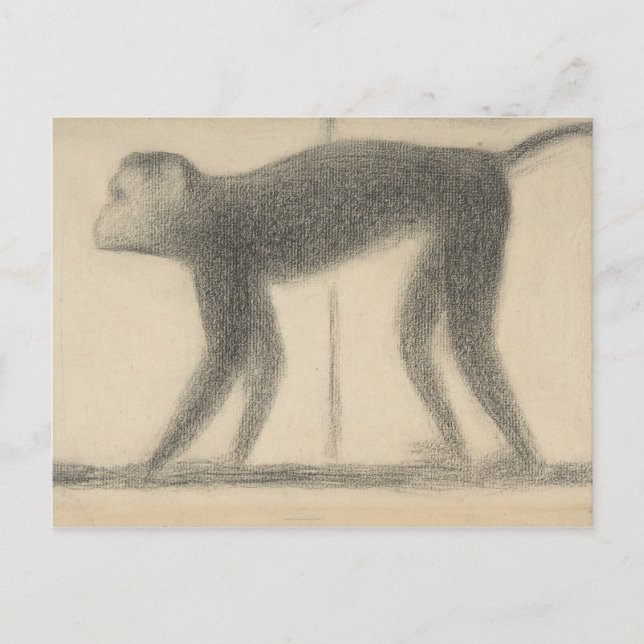 Georges Seurat - Monkey Postcard (Front)