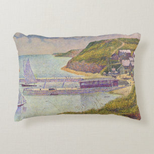 Georges Seurat - Port-en-Bessin at High Tide Decorative Cushion