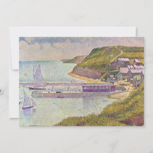 Georges Seurat - Port-en-Bessin at High Tide Invitation (Front)