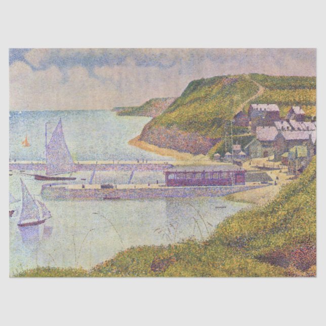 Georges Seurat - Port-en-Bessin at High Tide Tissue Paper (Front)