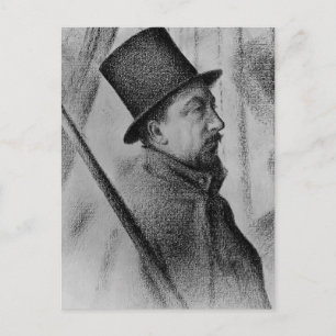 Georges Seurat- Portrait of Paul Signac Postcard