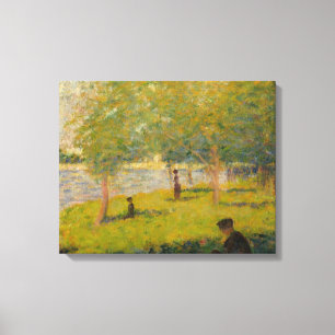 Georges Seurat - Study for A Sunday on La Grande Canvas Print