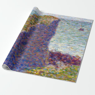 Georges Seurat Study for Le Bec du Hoc, Grandcamp Wrapping Paper