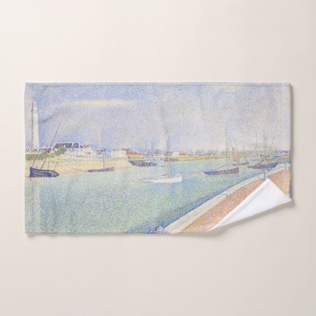 Georges Seurat - The Channel of Gravelines Bath Towel Set (Hand Towel)